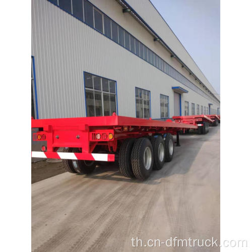 3 Axle Flatbed 40ft Container Semi-Trailer